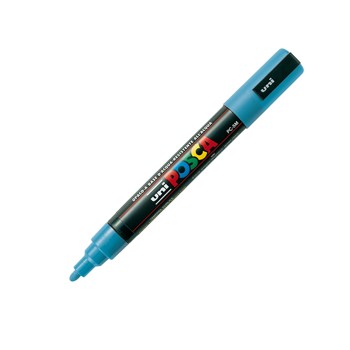 Marcatore uni posca pc5m p. Media 1,8-2,5mm azzurro