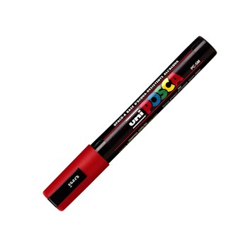 Marcatore uni posca pc5m p. Media1,8-2,5mm rosso