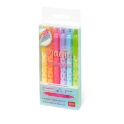 Set 6 Evidenziatori Cancellabili Magic Highlighters