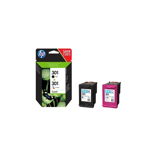 Multipack Cartucce HP 301 nero + colore