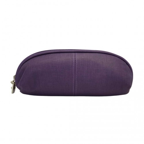 Astuccio lady donna con zip in ecopelle colori grigio, viola, verde