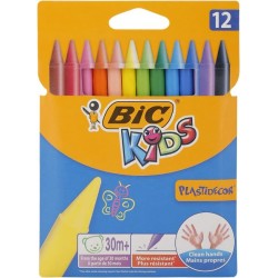 Pastelli Colorati Bic Kids Plastidecor da 12