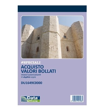 Blocco distinta Acquisto Valori Bollatii - 50/50 copie...