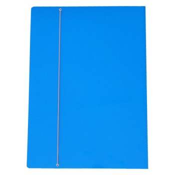 Cartella con elastico 35x50cm Blu in cartone plastificato