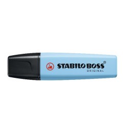 Evidenziatore stabilo boss pastello azzurro cielo