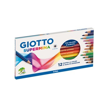 Pastelli Giotto Supermina astuccio da 12 colori