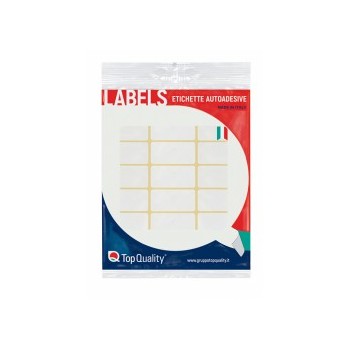 Etichette adesive bianche 37x27mm - Bustina da 150 etichette
