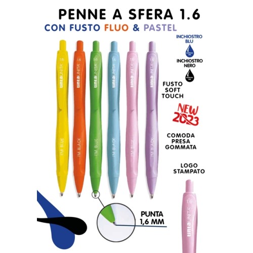 Penna Tinta Unita punta 1.6 I'm Blue fusto...