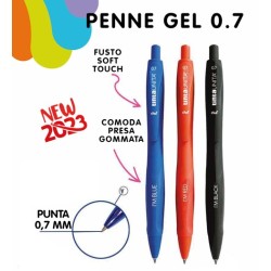 Penna I'm Red Gel 0,7 Tinta Unita inchiostro rosso