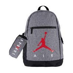 Zaino + Astuccio School Pack Jordan Nike Grigio