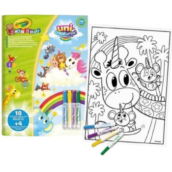 Maxi Pagine da Colorare Uni Creatures con Pennarelli...
