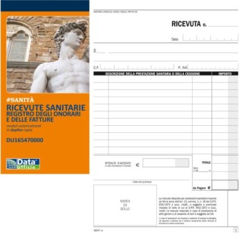 Blocco Ricevute Sanitarie 50x2 Autoricalcanti Duplice copia