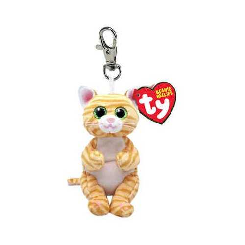 Peluche Ty con gancio - Gattino tigrato giallo