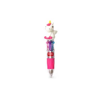 Mini Penna a sfera 4 colori Unicorno