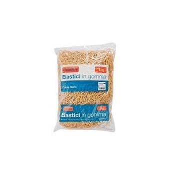 Elastici in gomma Giallo diam.80mm - Sacchetto 1 Kg