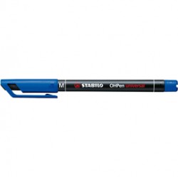 Pennarello stabilo ohpen 843 permanente medio blu