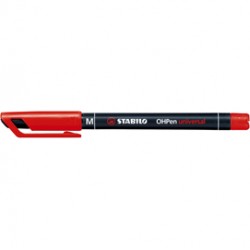 Pennarello stabilo ohpen 843 permanente medio rosso