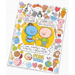 Maxi Quaderno A4 Pera Toons - fantasie assortite - 4mm(1 PEZZO)