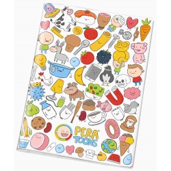 Maxi Quaderno A4 Pera Toons - fantasie assortite - 4mm(1 PEZZO)