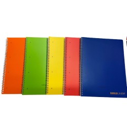 Quaderno A7 Spiralato Tinta Unita 1R Colori assortiti