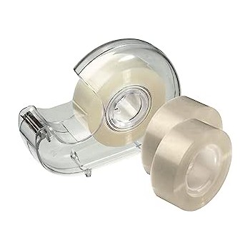 Nastro adesivo trasparente 18x33 con dispenser