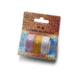 Set 3 scotch glitterati Chiara Ferragni