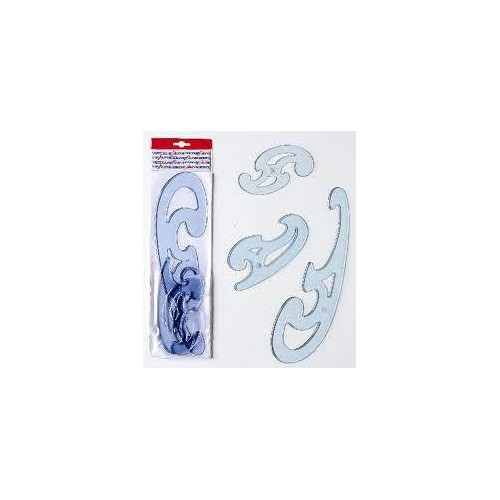 Curvilinee in plastica Confezione da 3 pezzi