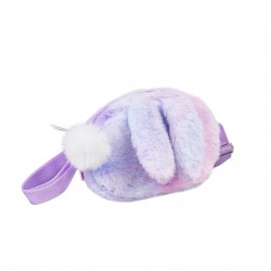 Tracolla rotonda in peluche - Coniglietto