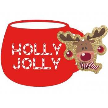 Tazza in ceramica Christmas con figura 3D 2
