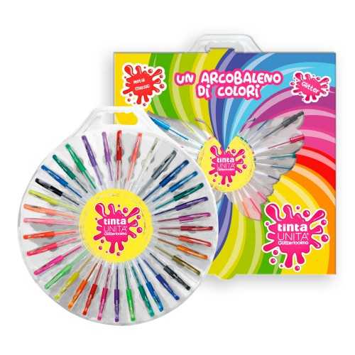 Penne Glitterissima Box 36pz - Un arcobaleno di...