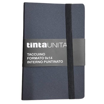 Taccuino 9x14 con elastico e interno puntinato