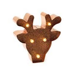 Mini Luce decorativa glitter - Renna
