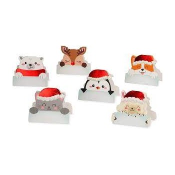 Set 12 Segnaposto natalizi