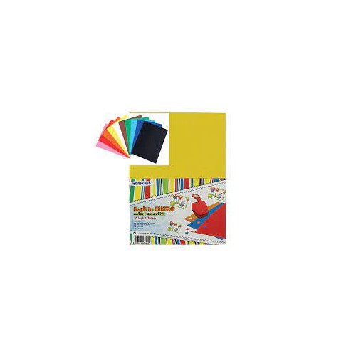 Fogli in feltro colori assortiti . Cf.10pz