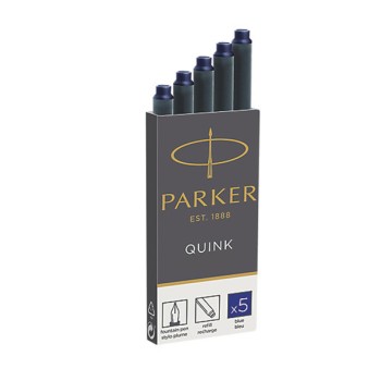 Scatola da 5 Cartucce Inchiostro Stilografico Parker...