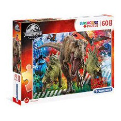 Puzzle Dinosauri Jurassic World 60 pezzi Maxi Supercolor