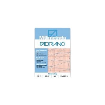 Carta millimetrata album 10 fogli formato A4 80 gr