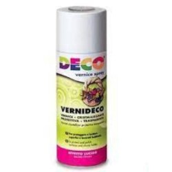 Flacone VerniDeco Vernice Spray Finale trasparente effetto lucido 400ml
