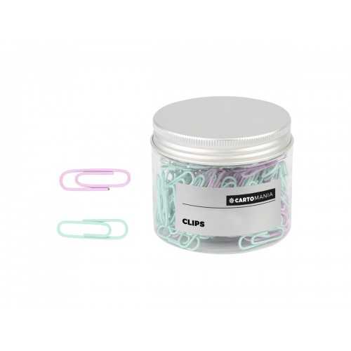 Set clips 180 graffette piccole colori lilla e...