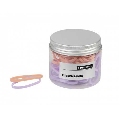 Set 30 grammi di elastici colori lilla e rosa...