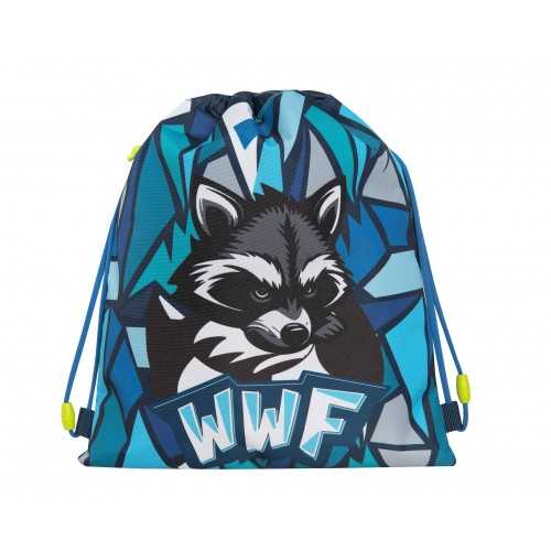 Sacca coulisse con tasca WWF Procione
