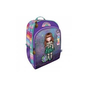 Zaino 3 cerniere Santoro Gorjuss viola e arcobaleno