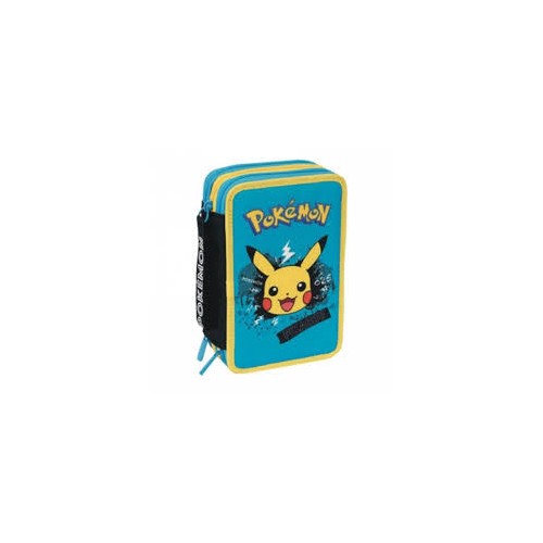 Astuccio 3 zip Pokemon