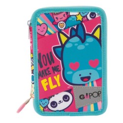 Astuccio 3 zip Go Pop Love&Peace