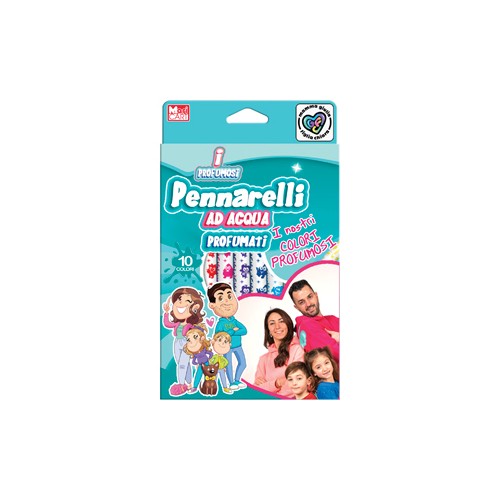 Pennarelli ad acqua profumati 10 colori Mamma...