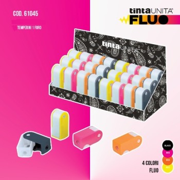 Temperamatite 1 foro colori assortiti Tinta Unita Luxury...