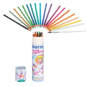 Pastelli acquerellabili Candy Collection confezione da 18...
