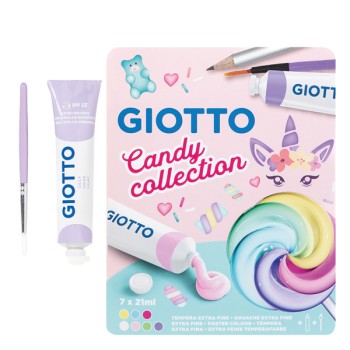 Tempere a tubetto da 21ml Giotto Candy Collection...