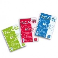 Ricambi forati a5 5mm 80gr quaxima 40fg 80gr pigna