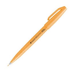 Penna Brush Sign Pentel Fluorescent Orange